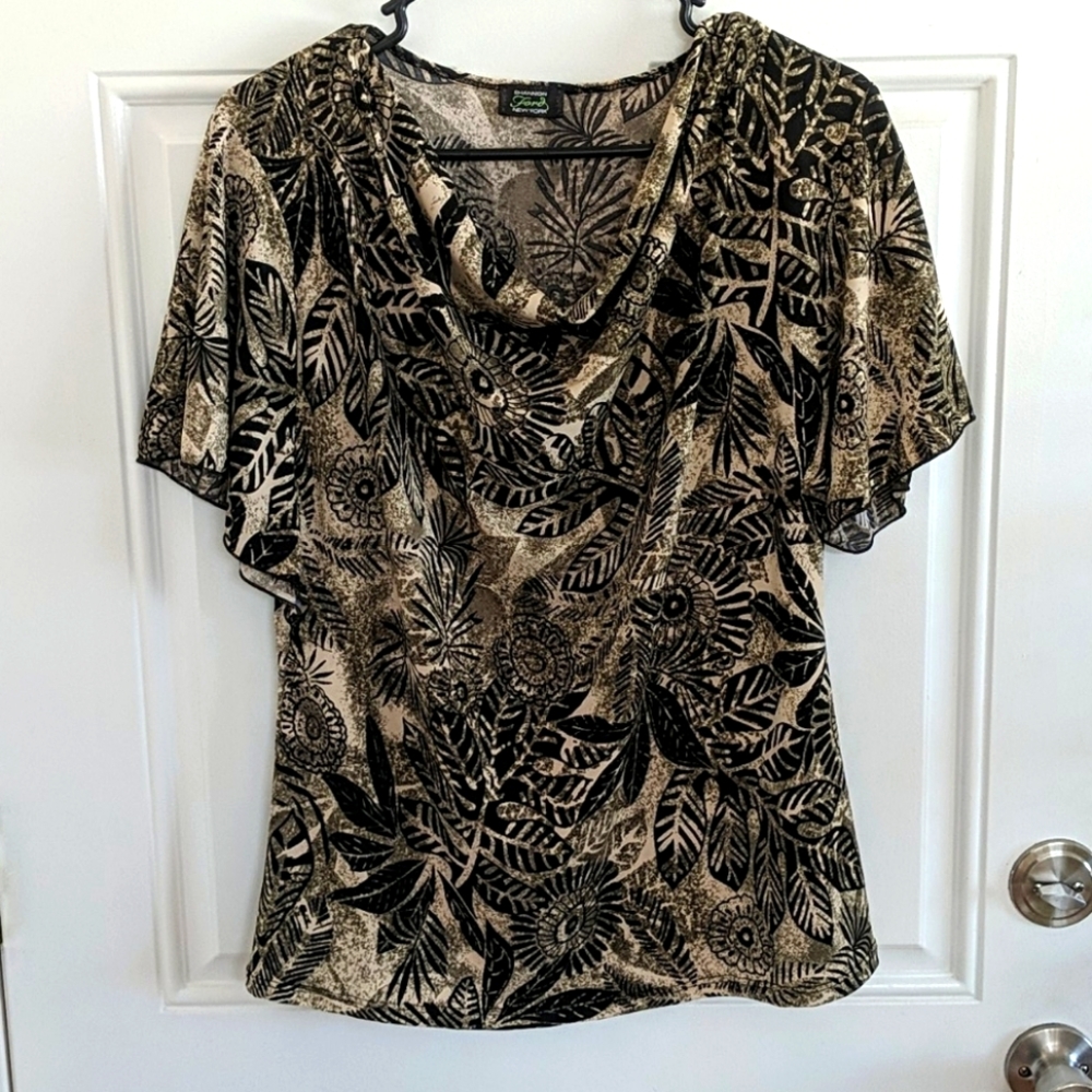 Dressy Tropical Blouse NWOT